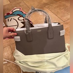 NWT Burberry banner bag grey